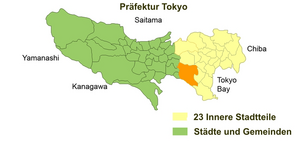 Location of Setagaya
